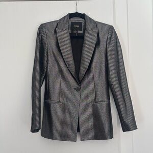 Maje Metallic Blazer and Shorts Set Size 36